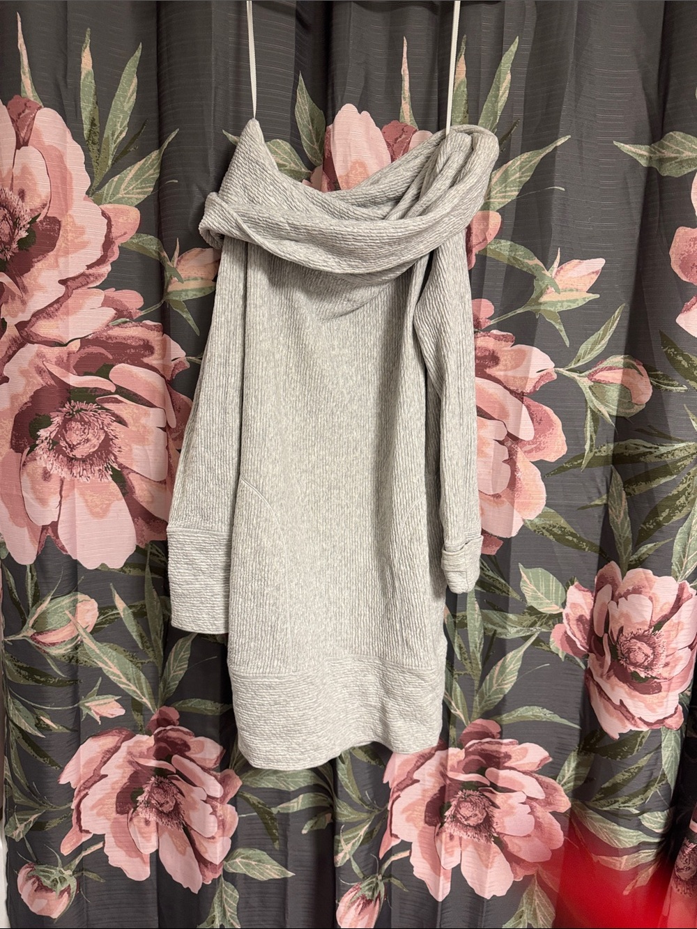 lululemon athletica Light Gray Long Sleeve Cowl Neck Dress